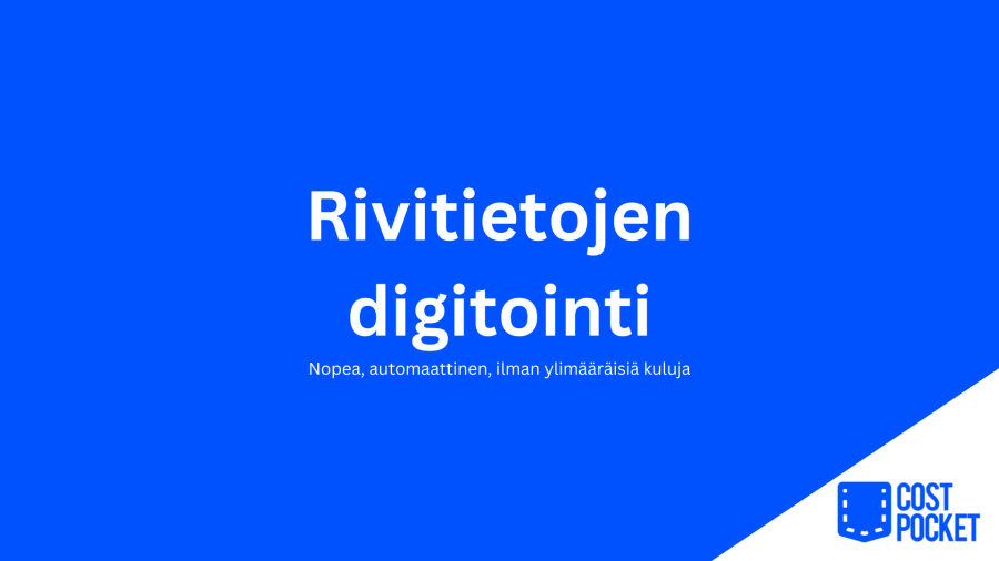 Rivitietojen digitointi