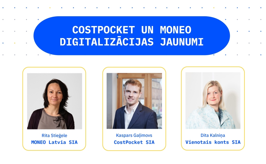 Vebinārs: CostPocket un MONEO digitalizācijas jaunumi