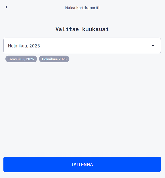 Korttitapahtumien käsittely ja täsmäyttäminen