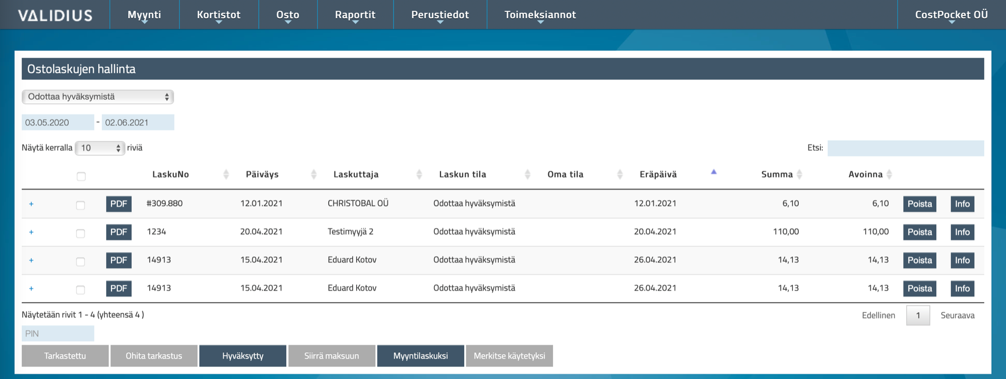 Validius Online