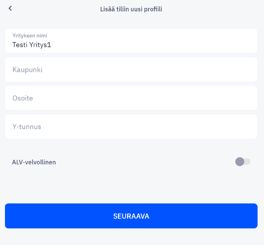 Yrityksen liittäminen CostPocket tiliin