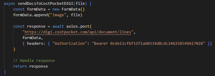 Kuinka käyttää DIGI-palvelua – JavaScript-esimerkki