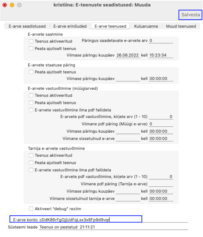 E-arvete saatmine Standard Booksist CostPocketi abiga