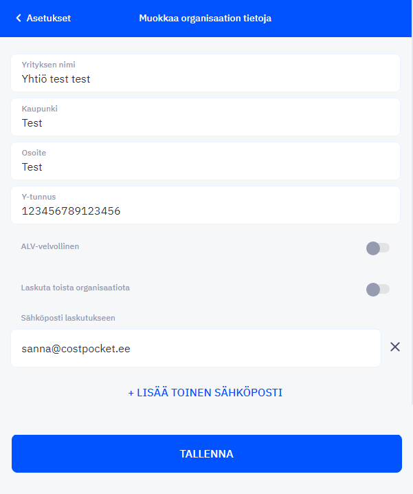 Miten saan yhden laskun kaikista asiakkaistani?