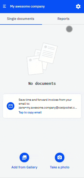 Manage subscription screen in CostPocket settings showing available pricing plans
