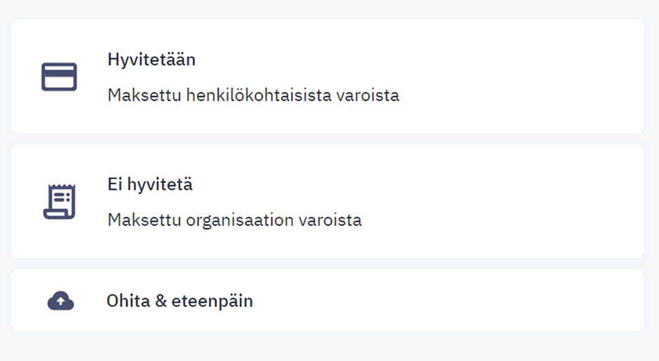 Korttitapahtumien käsittely ja täsmäyttäminen