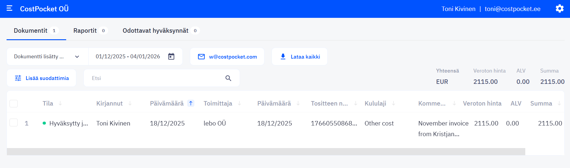 Käyttöympäristöt: Android- ja iOS-sovellukset, verkkoselain, pilvi