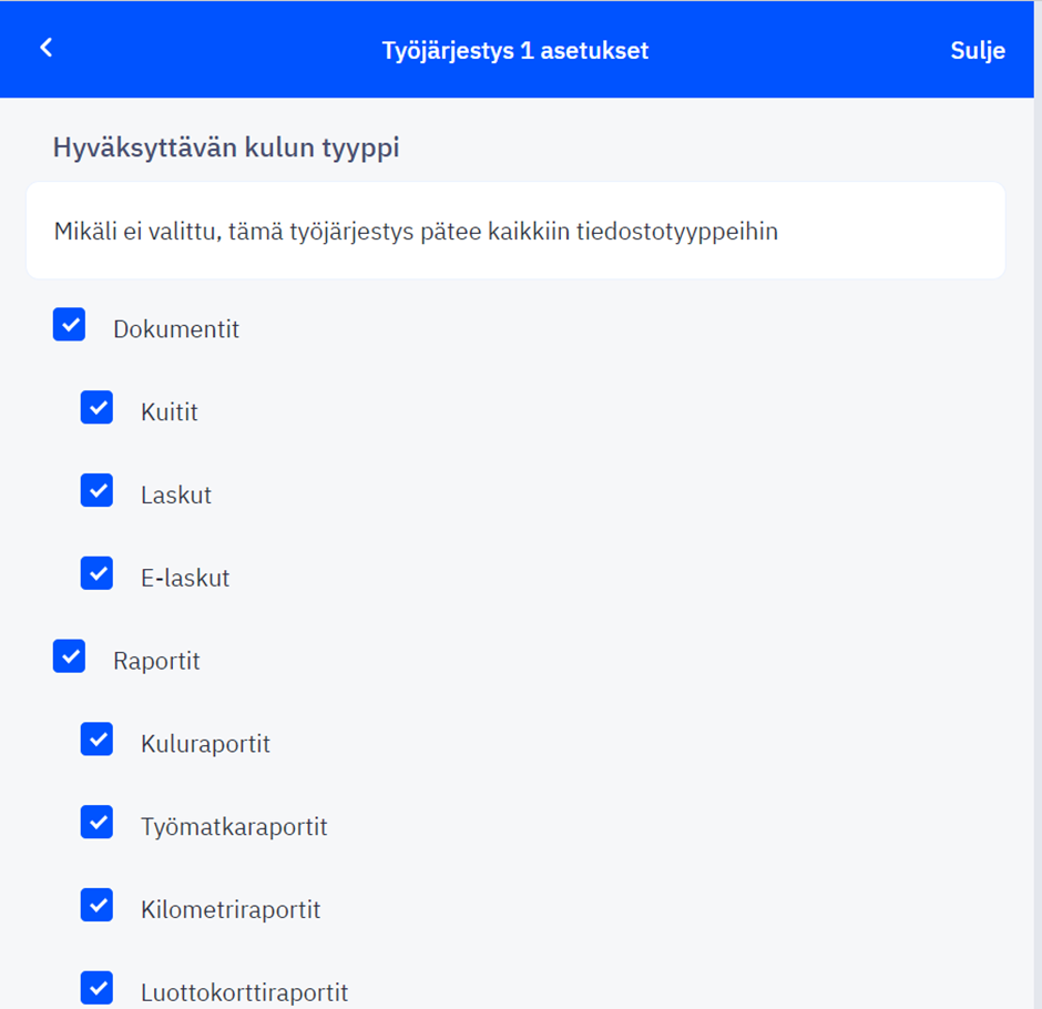Hyväksymiskierrokset - ohjeet toiminnon käyttöön