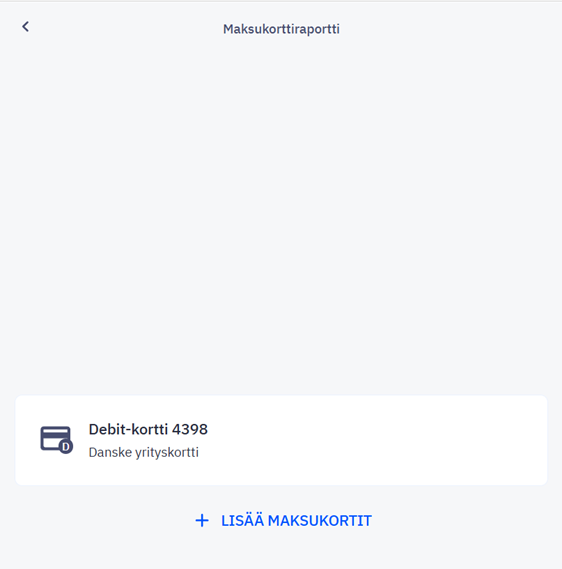 Korttitapahtumien käsittely ja täsmäyttäminen