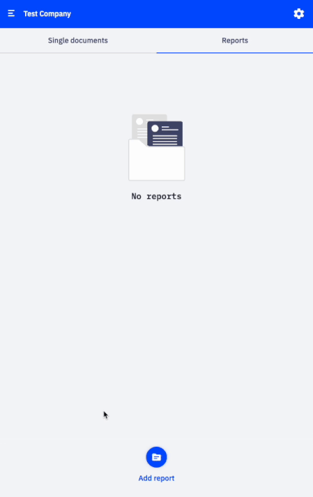Creating an expense report and adding receipts in the CostPocket app
